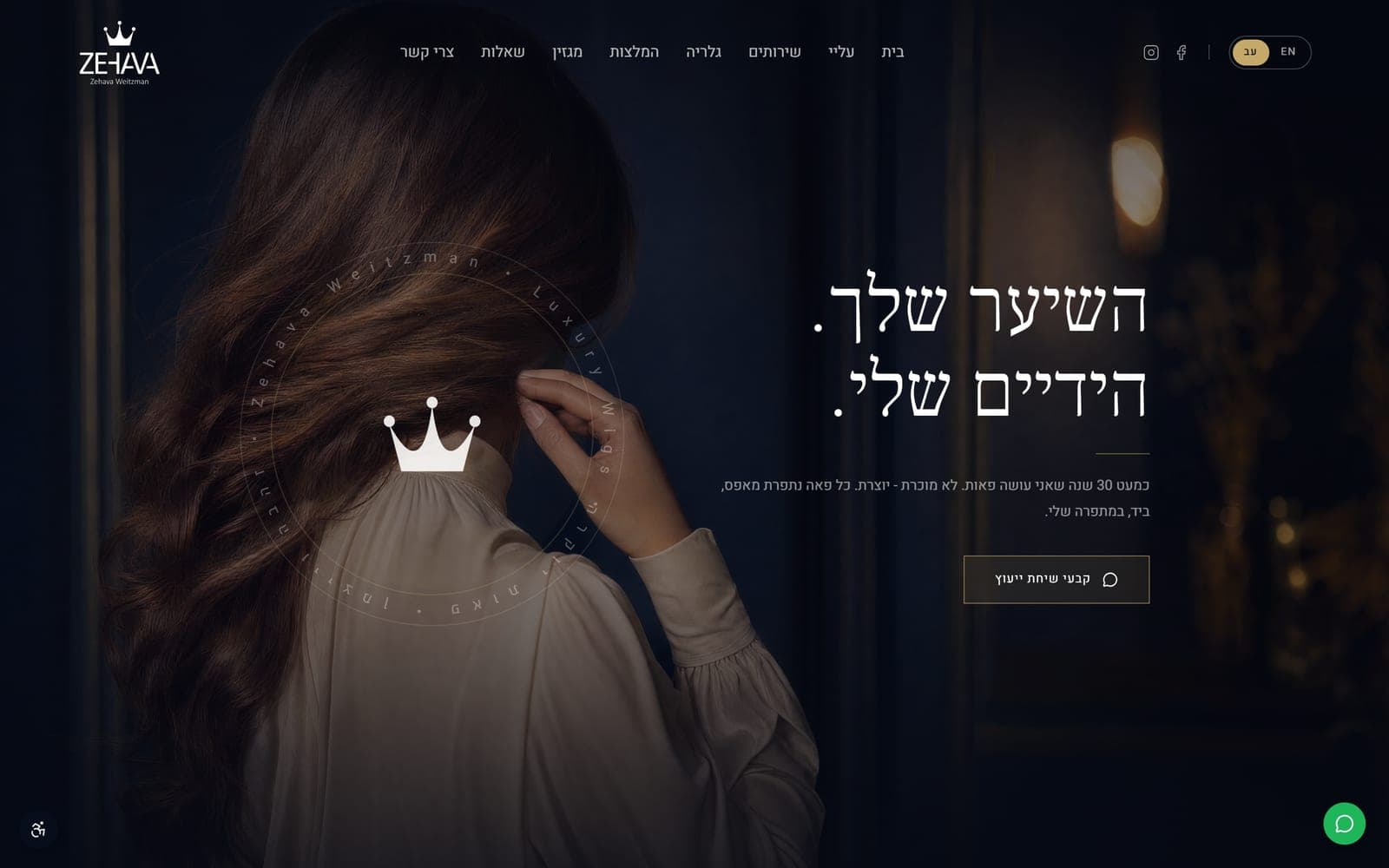 זהבה וייצמן - מותג דו-לשוני · פאות